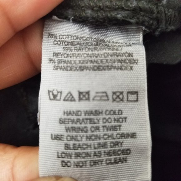 Free People Black High Rise Ankle Skinny Distress sz 28 - Picture 10 of 11